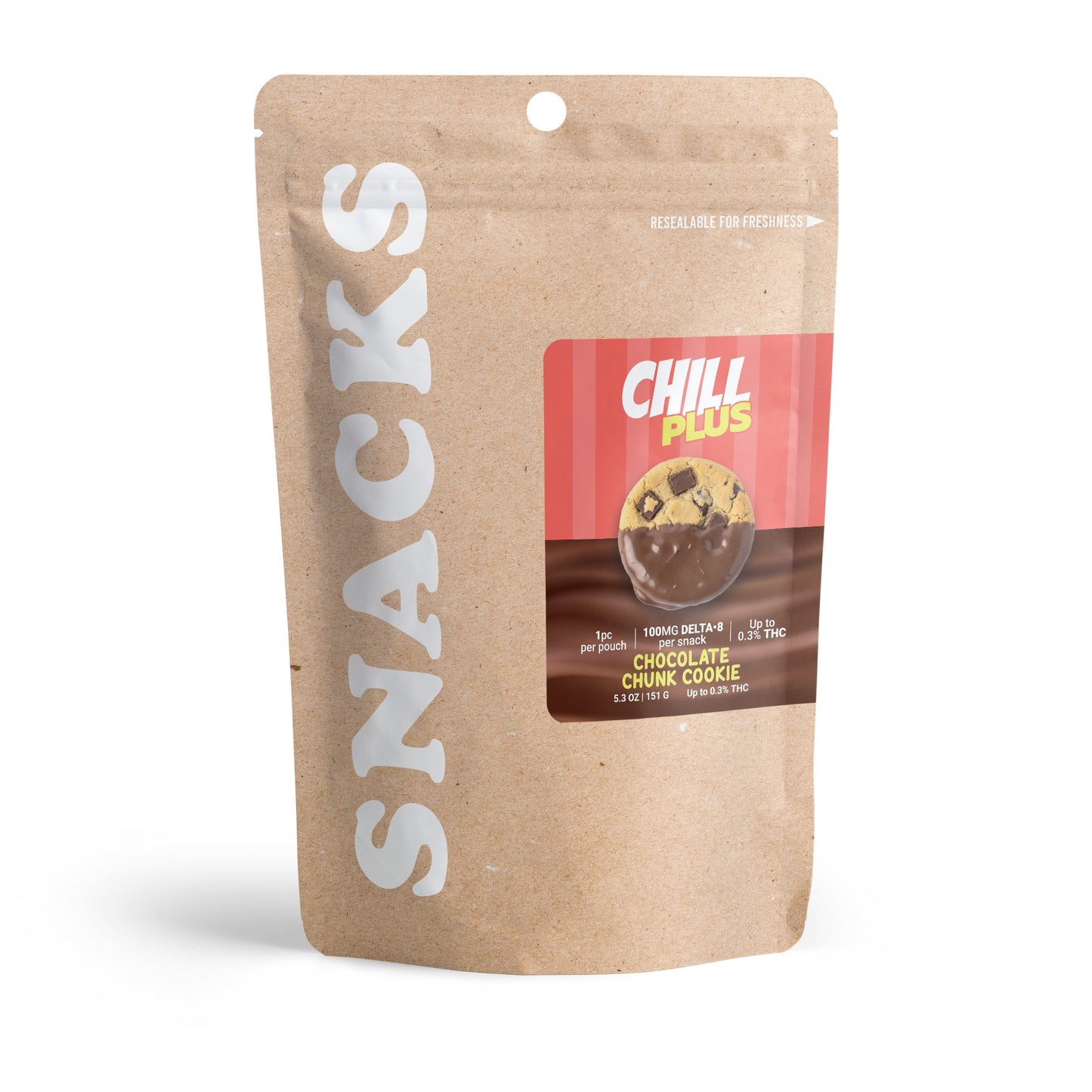 100mg Delta 8 Chocolate Chunk Cookie - Chill Plus