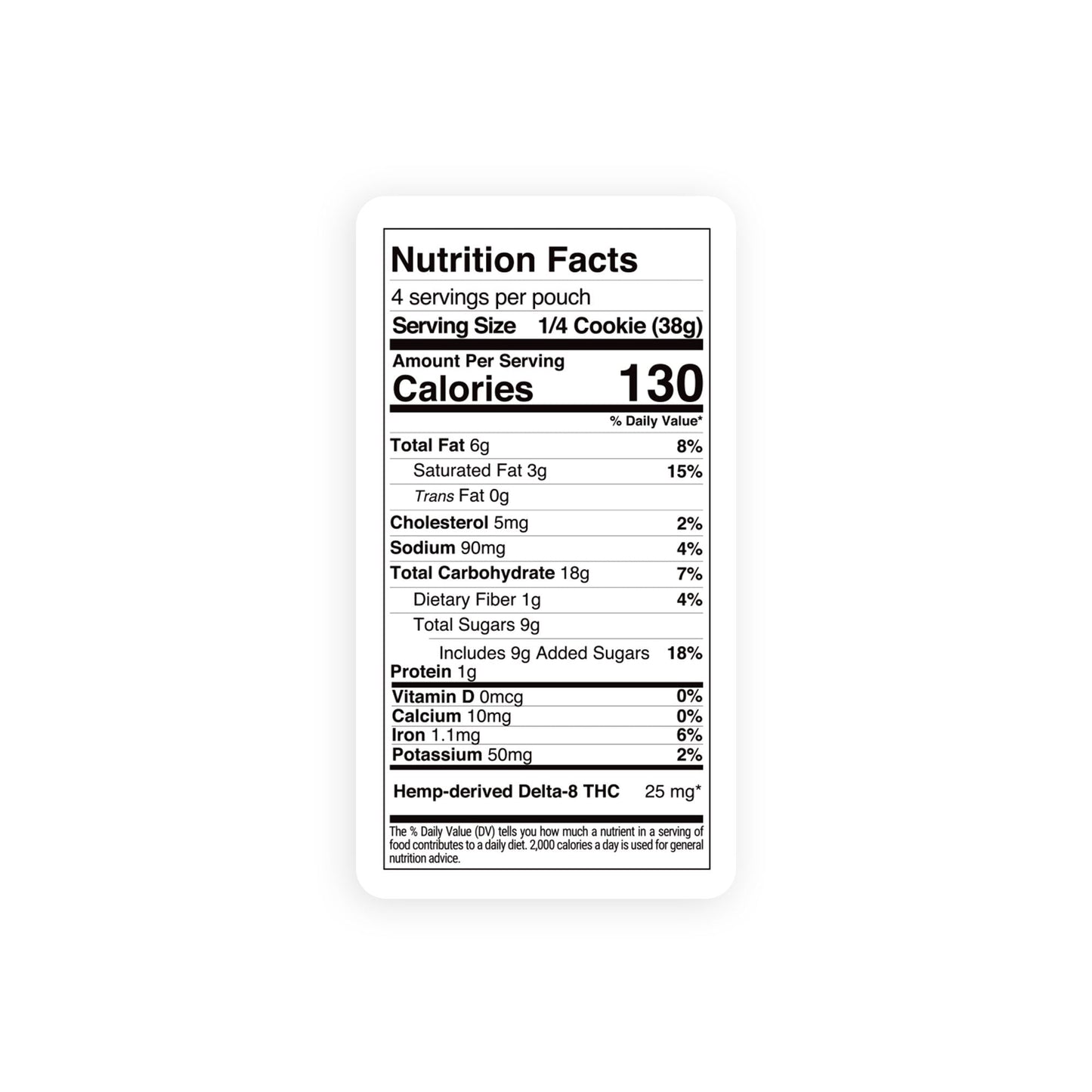 100mg Delta 8 Chocolate Chunk Cookie - Chill Plus