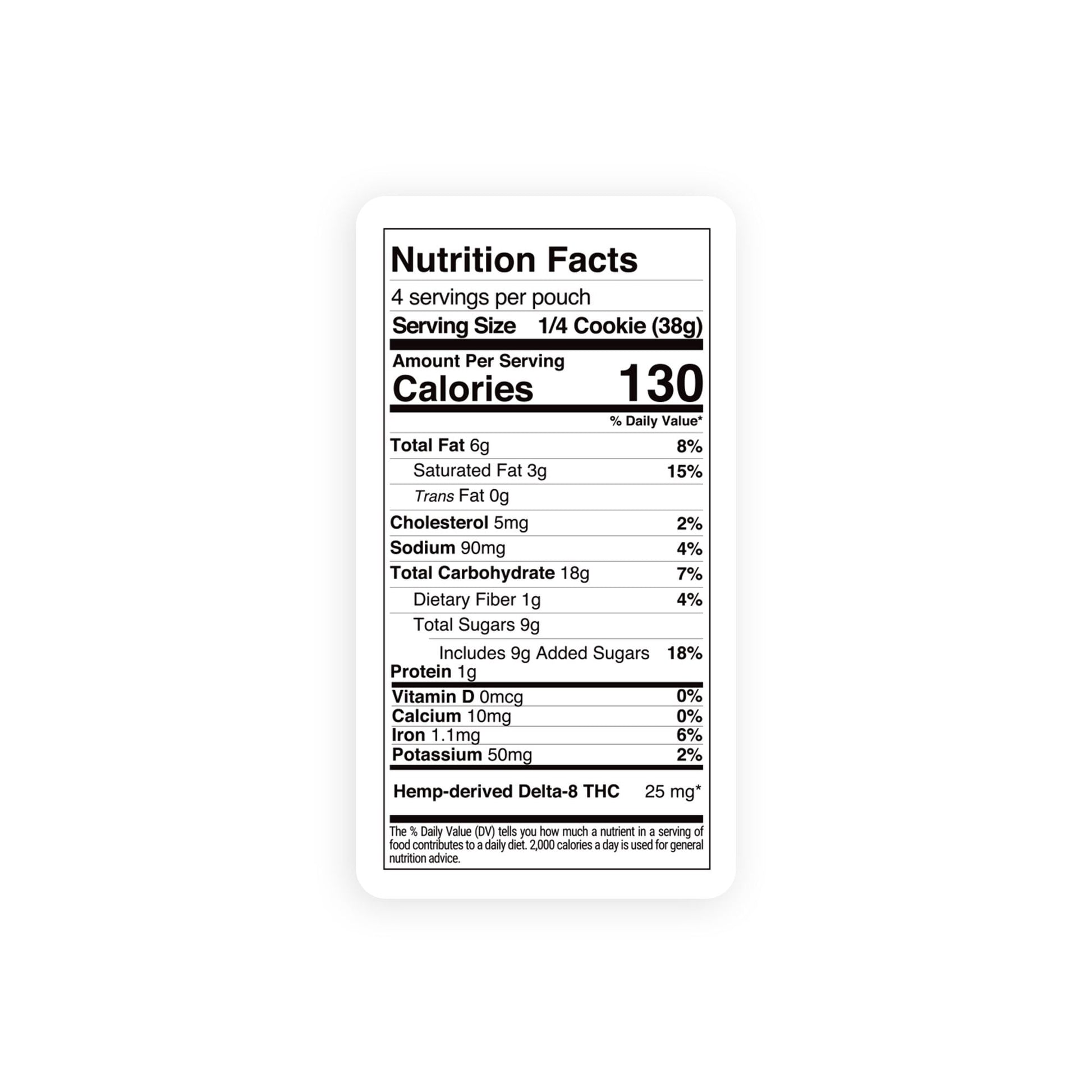 100mg Delta 8 Chocolate Chunk Cookie - Chill Plus