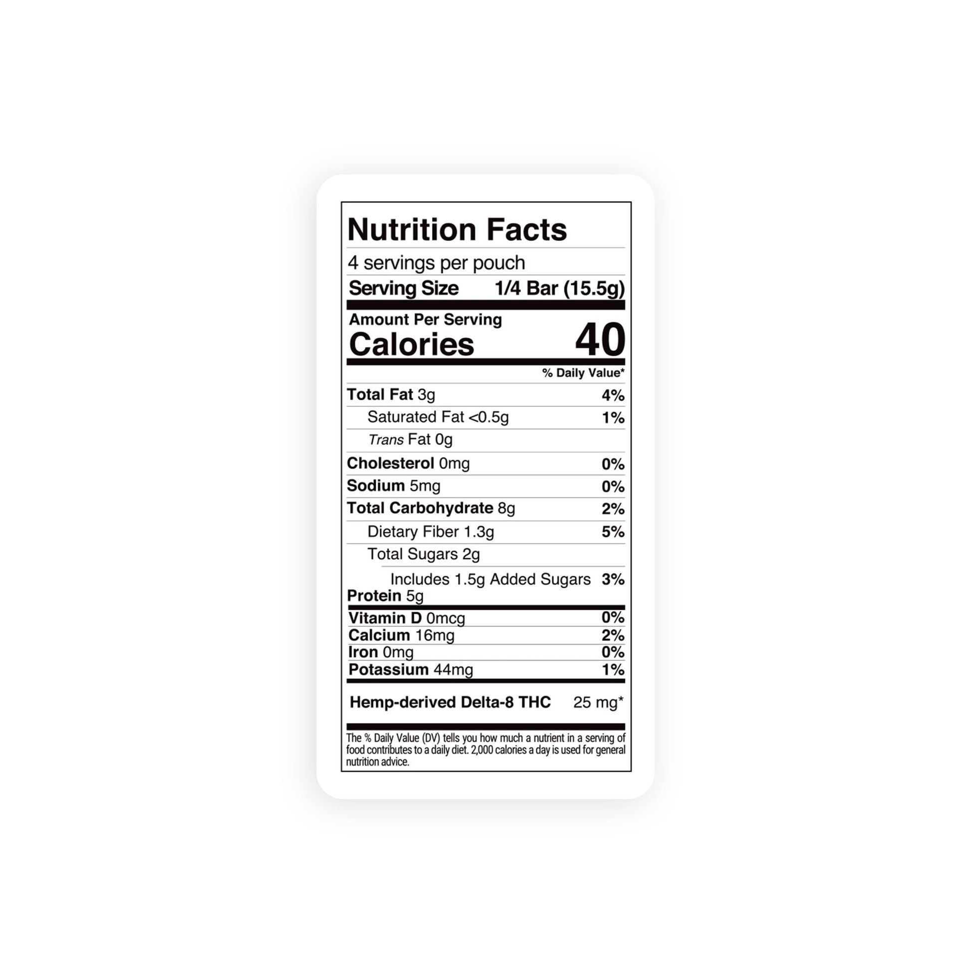 100mg Delta 8 Cranberry Almond Nut Bar - Chill Plus