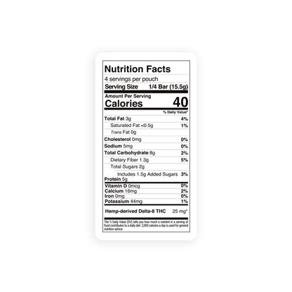 100mg Delta 8 Cranberry Almond Nut Bar - Chill Plus