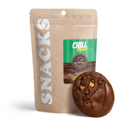 100mg Delta 8 Double Chocolate Caramel Cookie - Chill Plus
