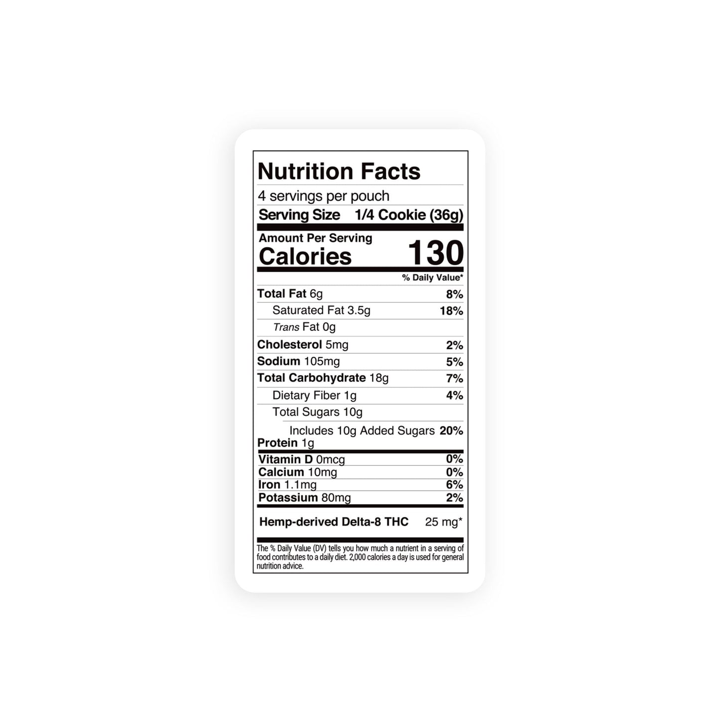 100mg Delta 8 Double Chocolate Caramel Cookie - Chill Plus