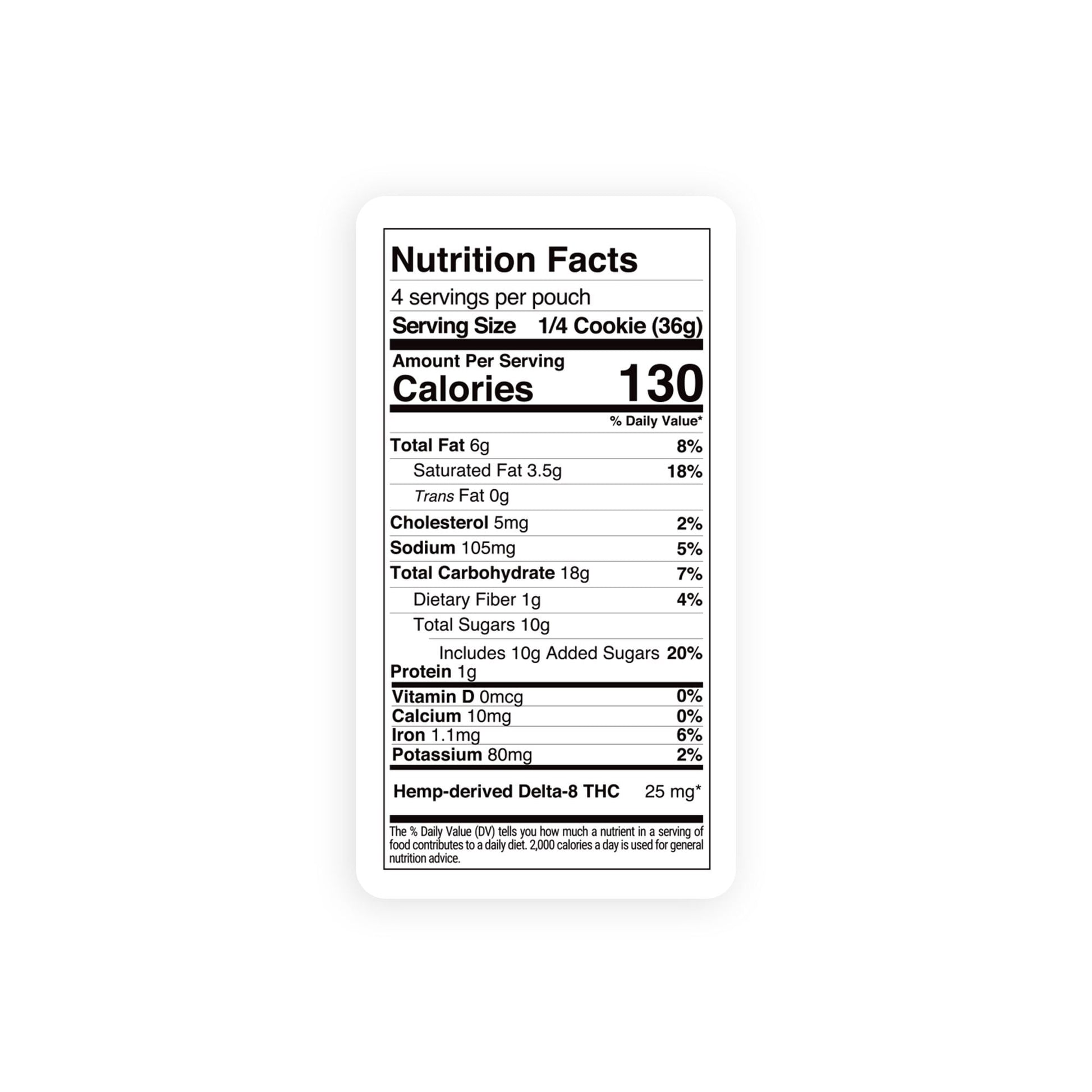 100mg Delta 8 Double Chocolate Caramel Cookie - Chill Plus
