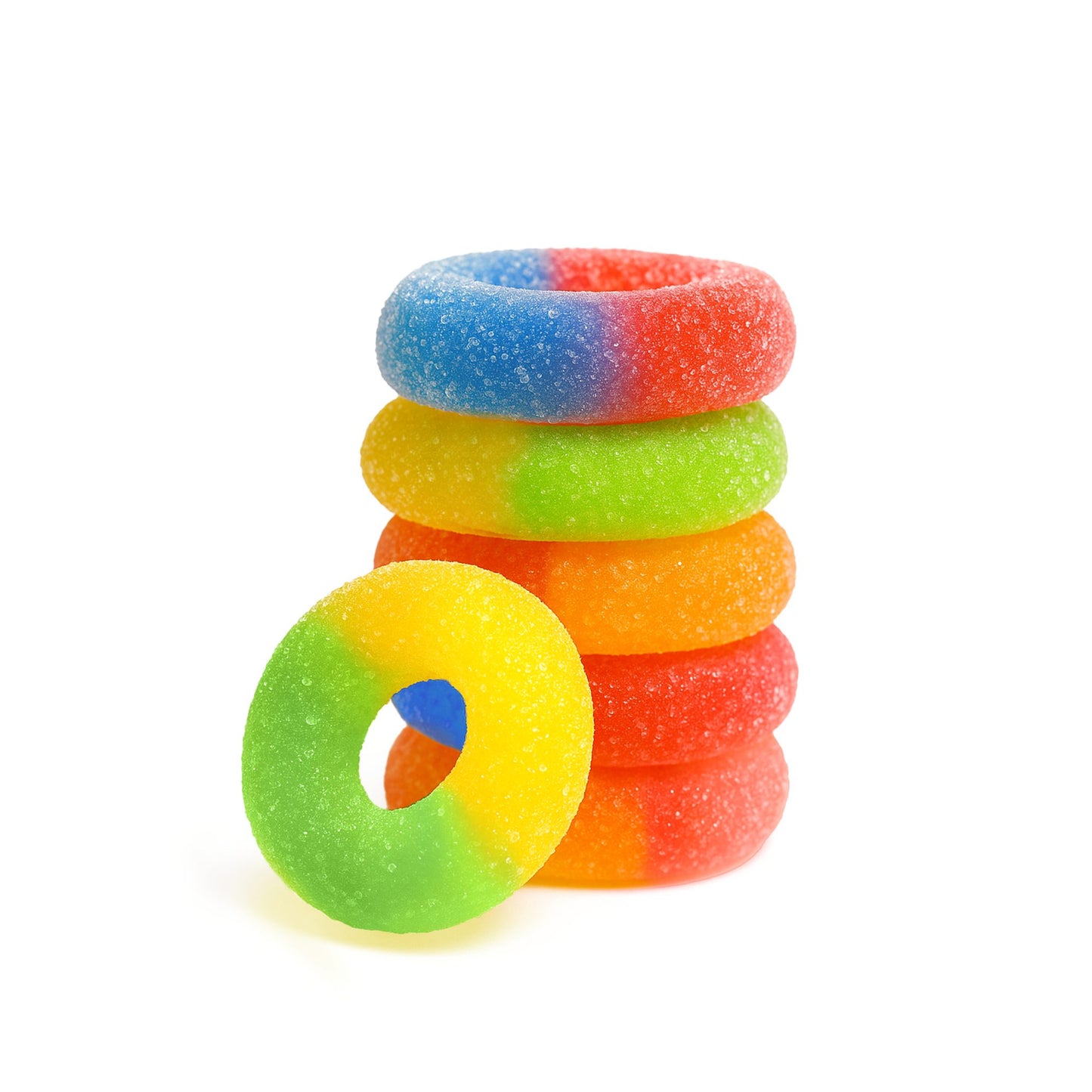 100mg Delta 8 Gummies – Assorted Sour Mix Rings – Chill Extreme