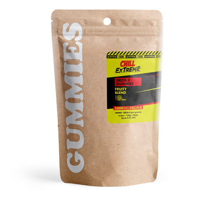 100mg Delta 8 Gummies - Fruity Blend - Chill Extreme