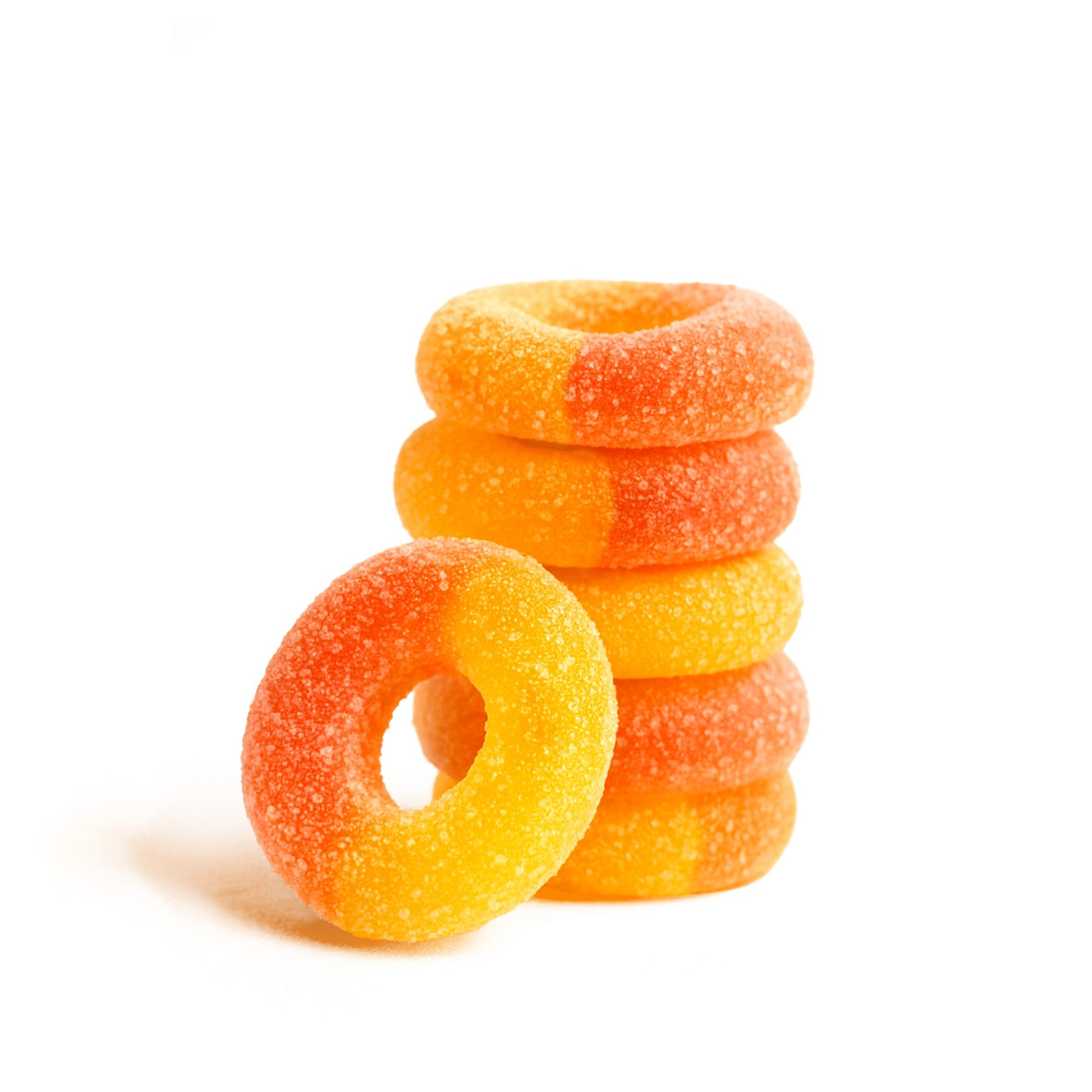 100mg Delta 8 Gummies – Peach Sour Rings – Chill Extreme
