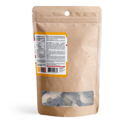 100mg Delta 8 Gummies - Sour Blue Raspberry Rings - Chill Extreme