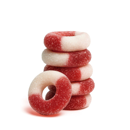 100mg Delta 8 Gummies - Sour Cherry Rings - Chill Extreme