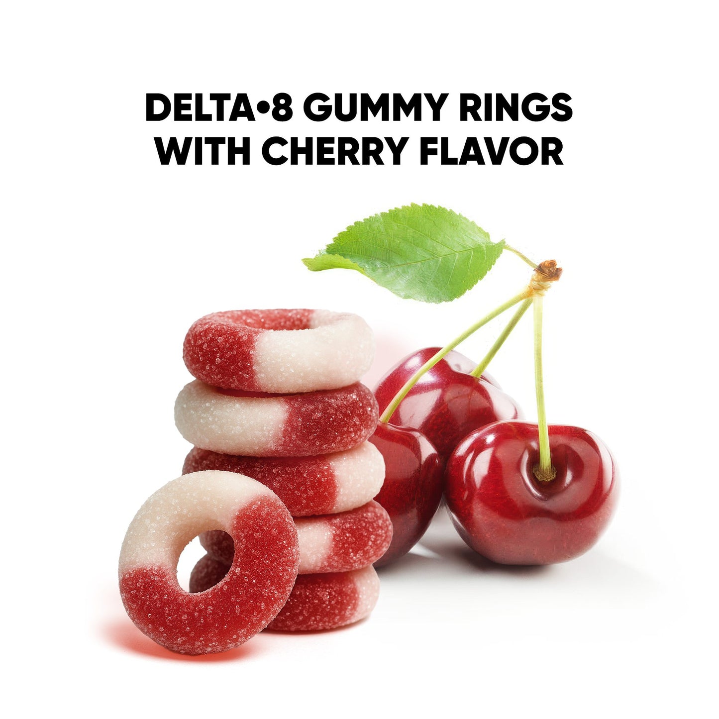 100mg Delta 8 Gummies - Sour Cherry Rings - Chill Extreme