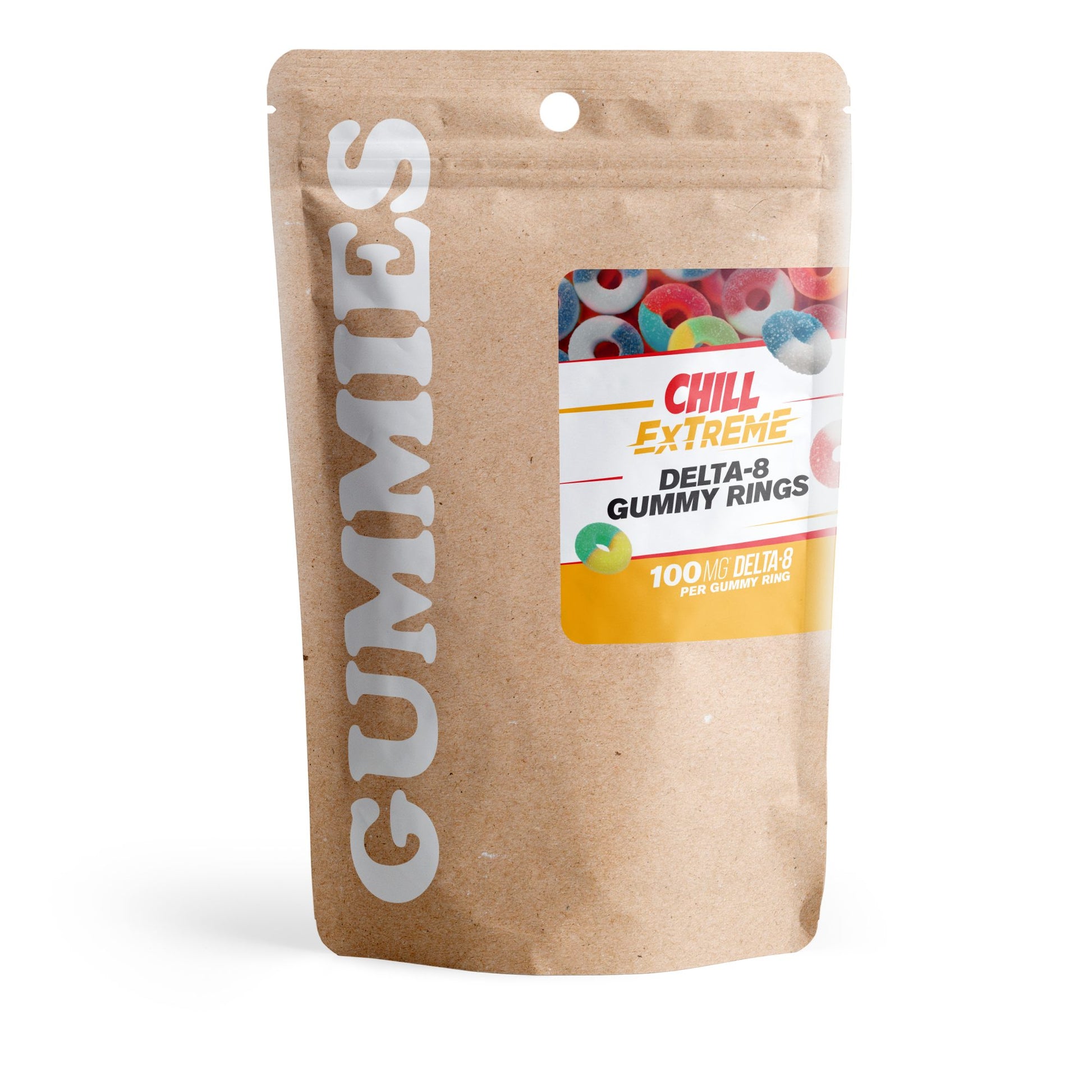 100mg Delta 8 Gummies - Sour Watermelon Rings - Chill Extreme
