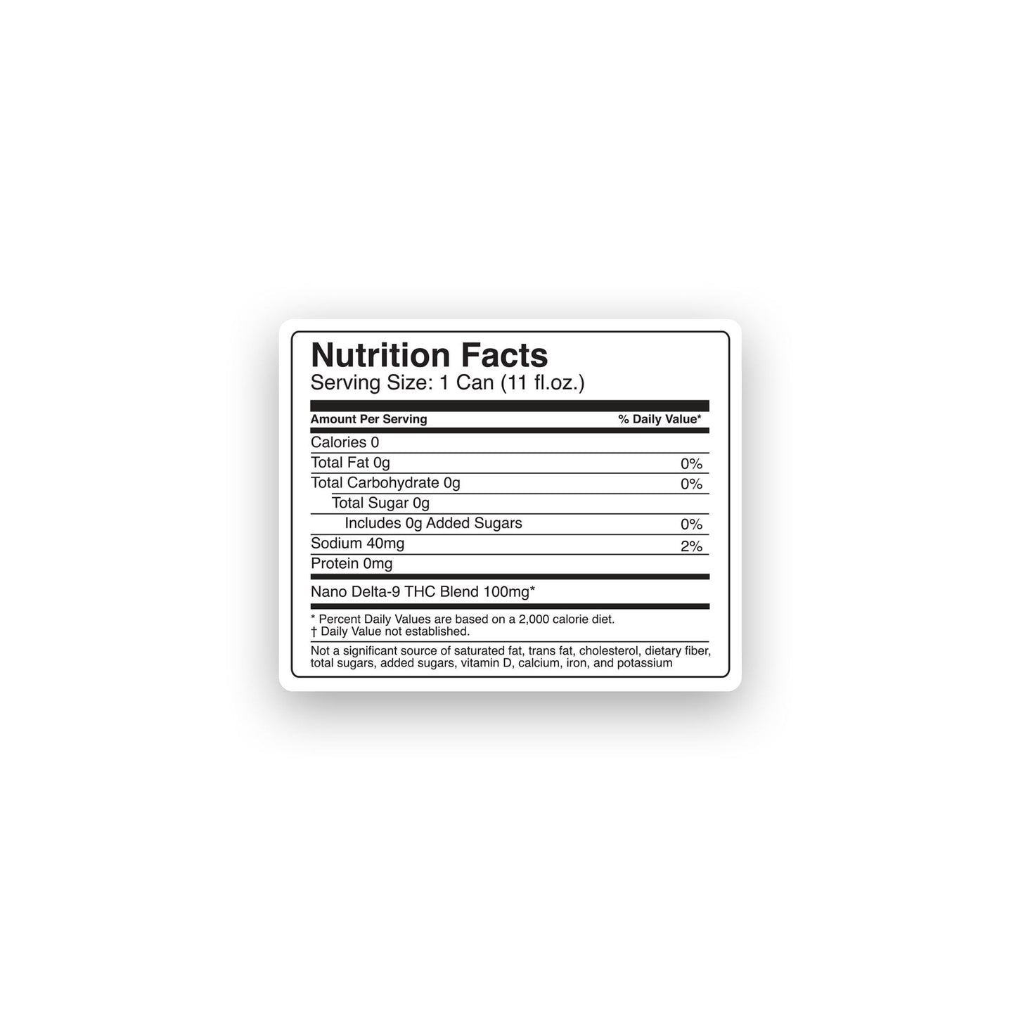 100mg Diet Cola THC Seltzer - D9 Nano - Fresh
