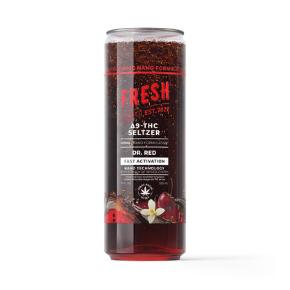 100mg Dr.Red THC Seltzer - D9 Nano - Fresh
