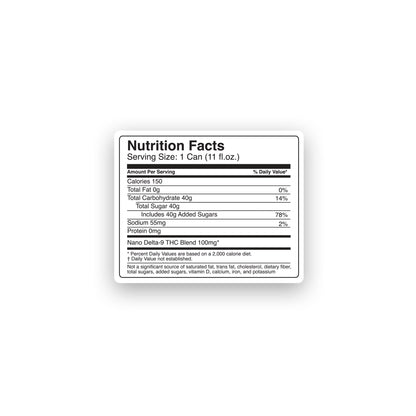 100mg Dr.Red THC Seltzer - D9 Nano - Fresh