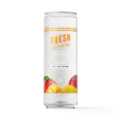 100mg Mango THC Seltzer - D9 Nano - Fresh
