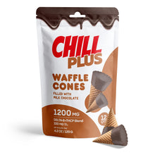 100mg Milk Chocolate Waffle Cones - D8 & THCP - Chill Plus