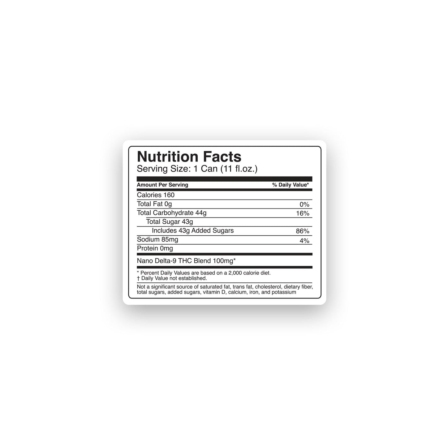 100mg Root Beer THC Seltzer - D9 Nano - Fresh