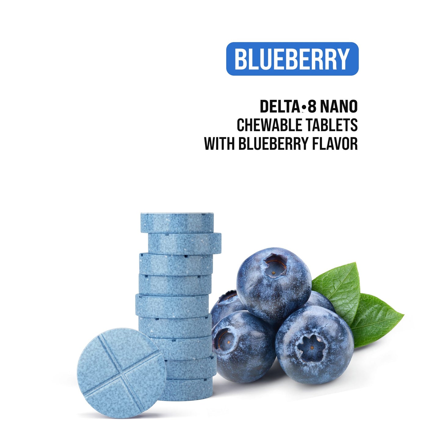 10mg D8 Nano Tablets - Blueberry - Chill Plus
