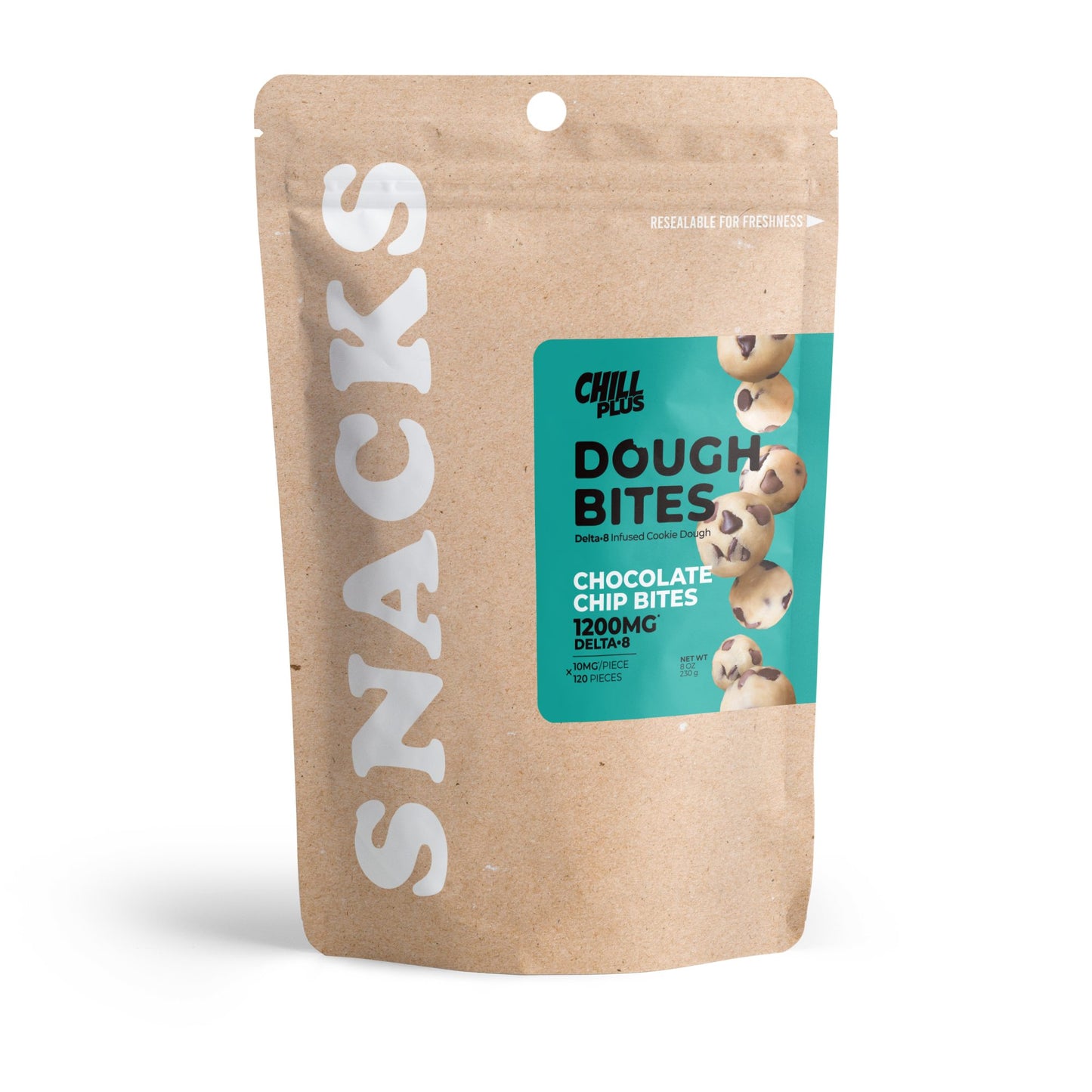 10mg Delta 8 Dough Bites - Chocolate Chip Bites - Chill Plus