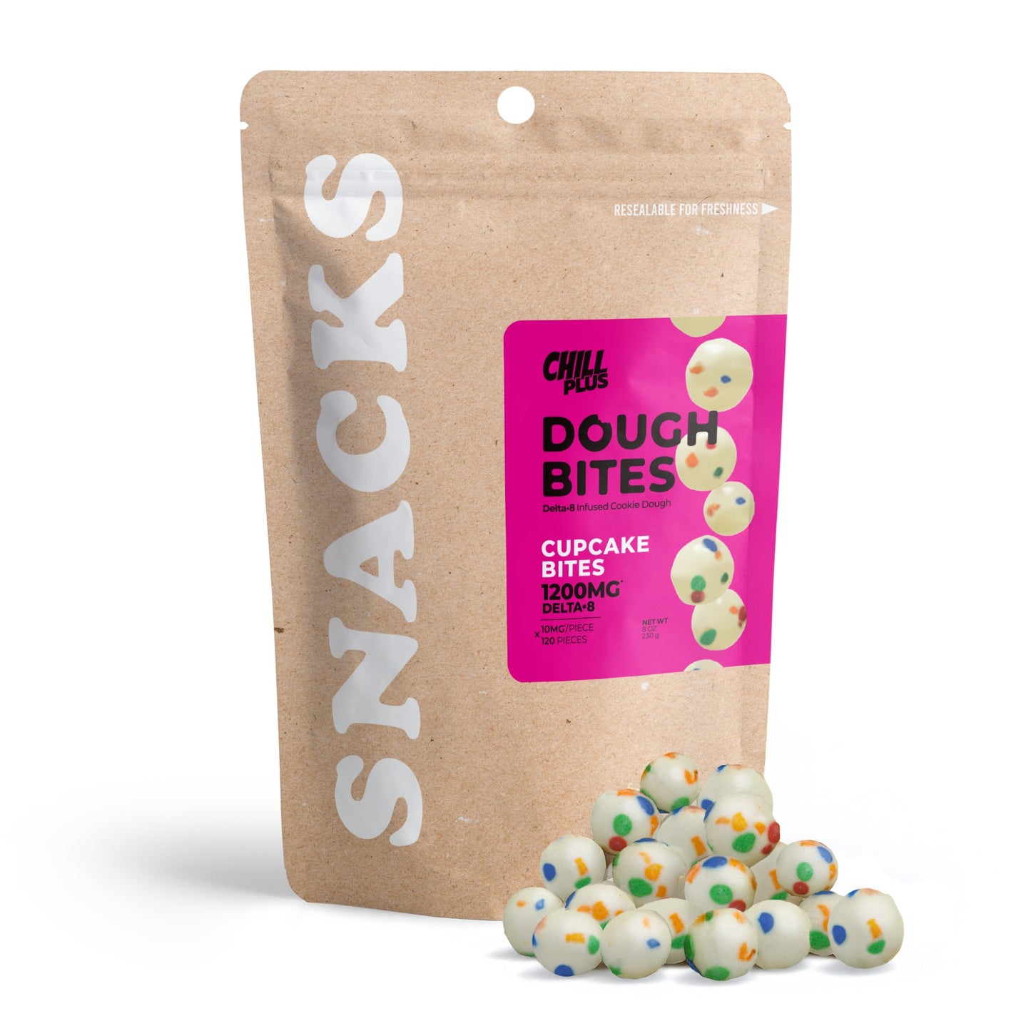 10mg Delta 8 Dough Bites - Cupcake Bites - Chill Plus