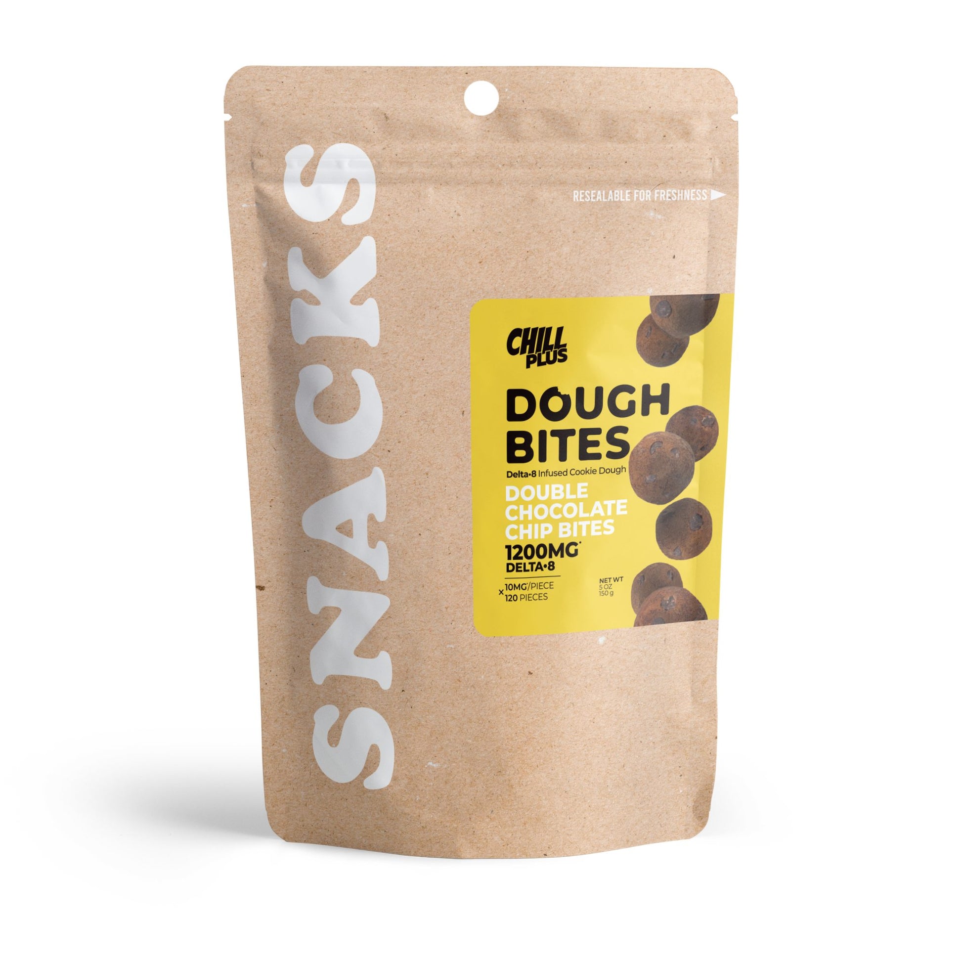 10mg Delta 8 Dough Bites - Double Chocolate Chip Bites - Chill Plus