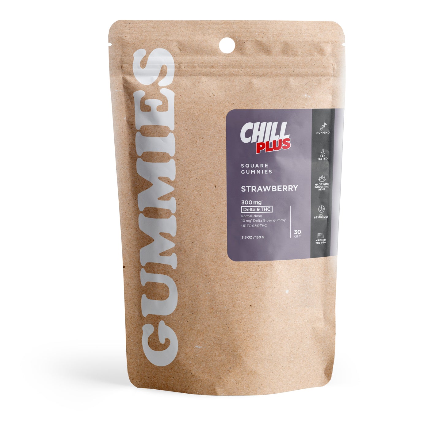 10mg Delta 9 Gummies - Strawberry - Chill Plus