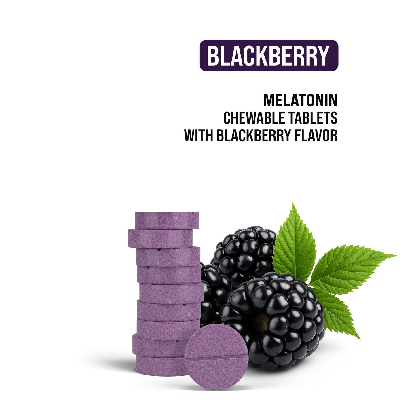 10mg Melatonin Tablets - Blackberry - Chill Plus