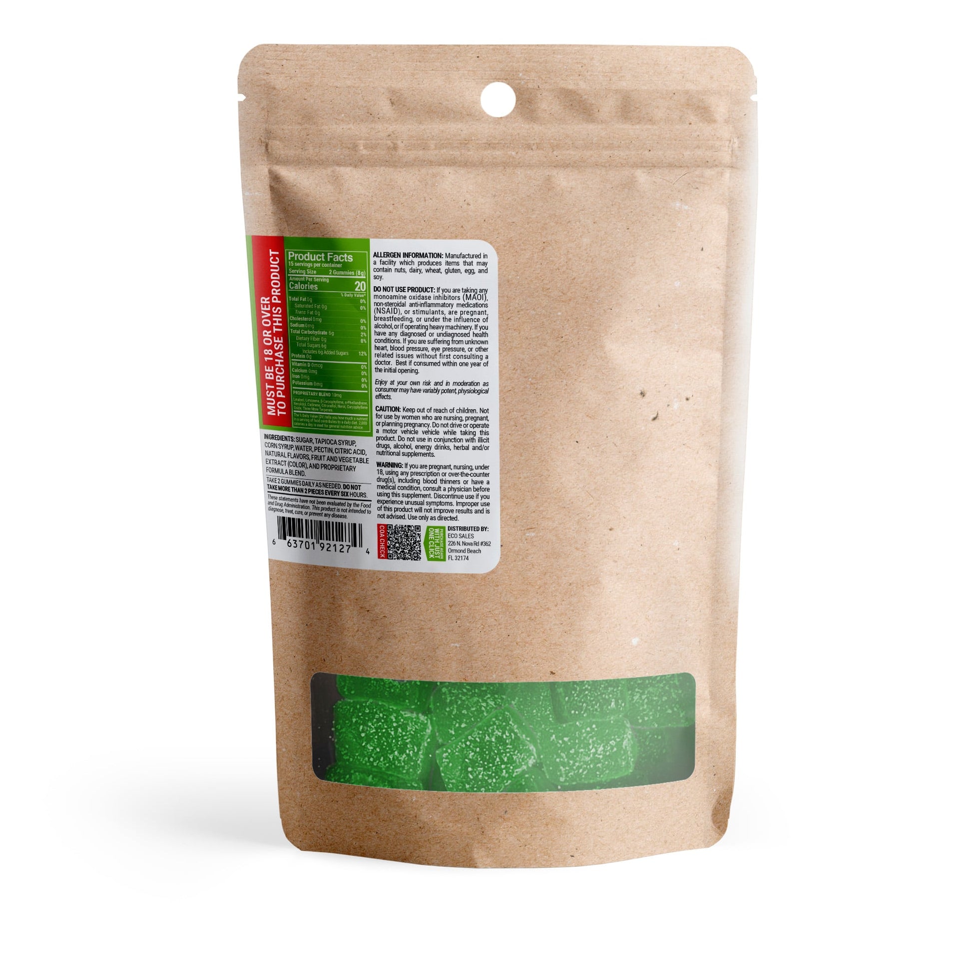 10mg Terpene Gummies - Green Apple - Terps Gummies