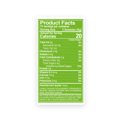 10mg Terpene Gummies - Green Apple - Terps Gummies