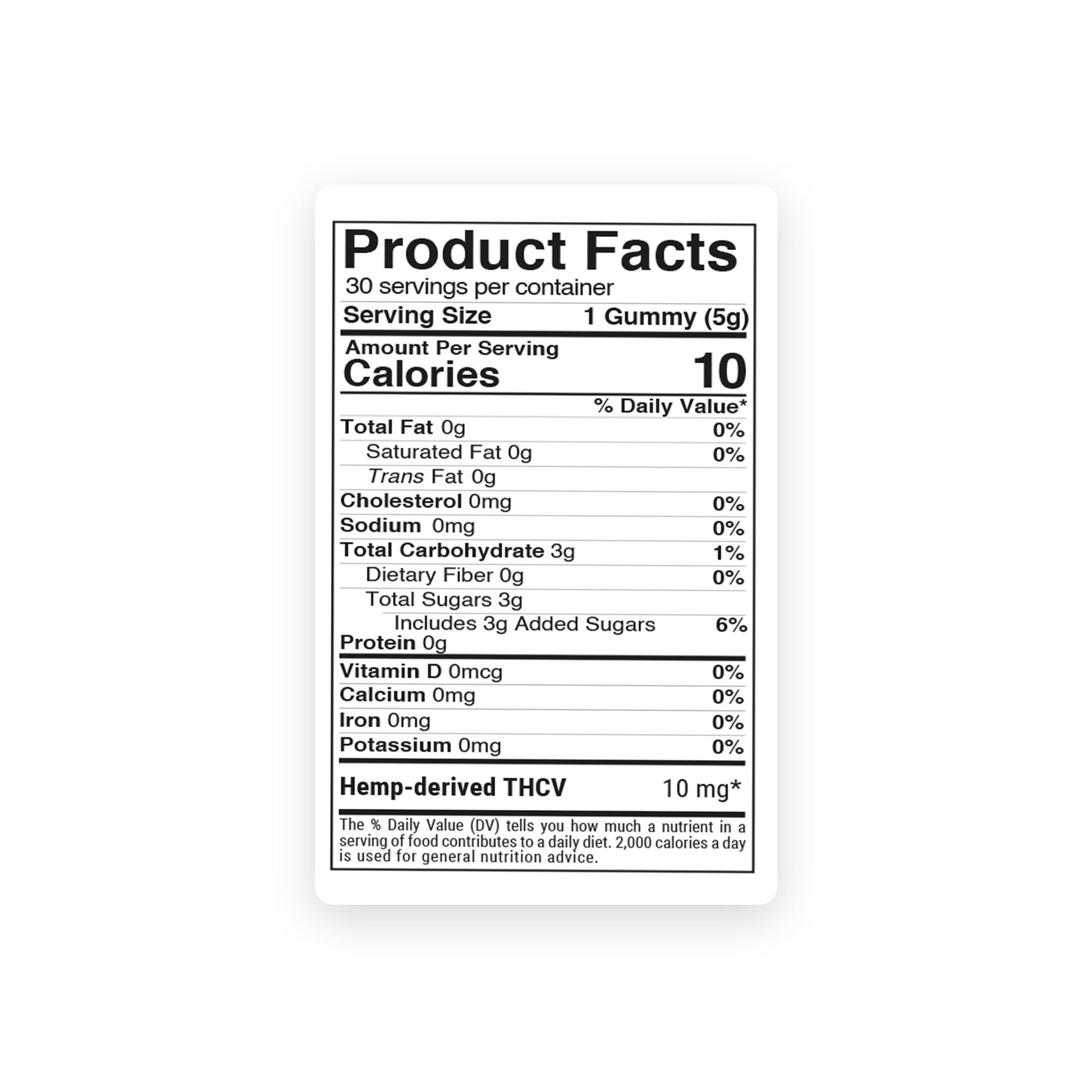 10mg THCV Gummies - Blueberry - Chill Extreme