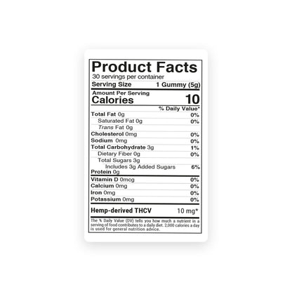 10mg THCV Gummies - Blueberry - Chill Extreme