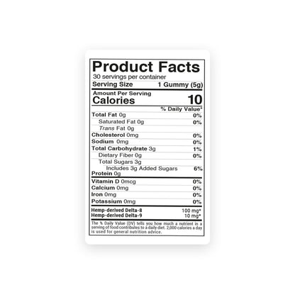 110mg D8 & D9 Gummies - Mixed Fruits - Chill Extreme