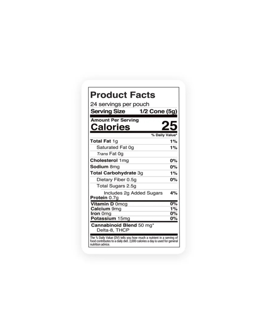 100mg Dark Chocolate Waffle Cones - D8, THCP - Chill Plus