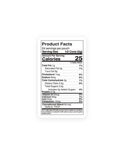 100mg Dark Chocolate Waffle Cones - D8, THCP - Chill Plus