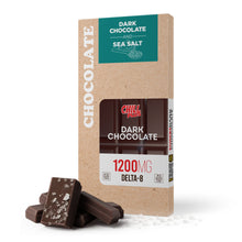 1,200mg Dark Chocolate & Sea Salt Bar – Delta 8 – Chill Plus
