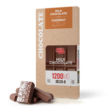 1,200mg Milk Chocolate & Coconut Flakes Bar – Delta 8 – Chill Plus