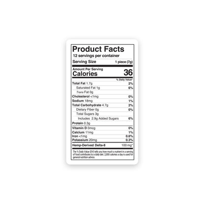 1,200mg White Chocolate & Almonds Bar - Delta 8 - Chill Plus