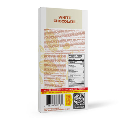 1,200mg White Chocolate Bar - Delta 8 - Chill Plus
