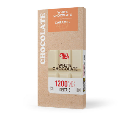 1,200mg White Chocolate & Caramel Bar - Delta 8 - Chill Plus