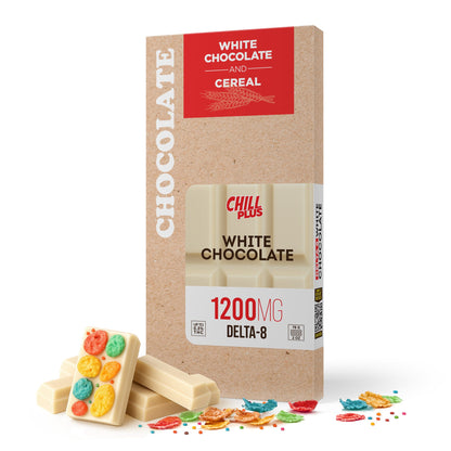 1,200mg White Chocolate & Cereal Bar - Delta 8 - Chill Plus