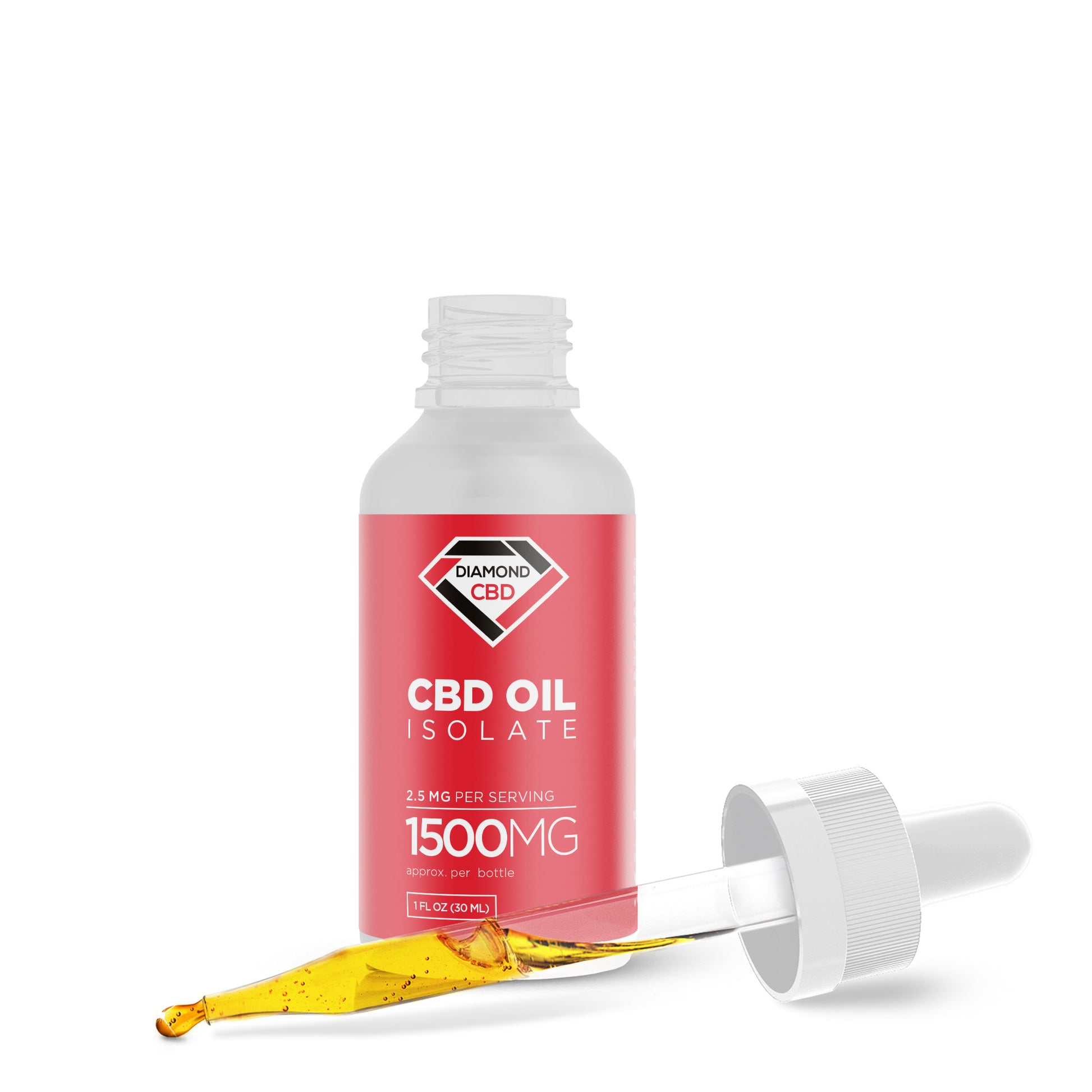1,500mg CBD Isolate Oil - Diamond CBD