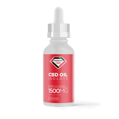 1,500mg CBD Isolate Oil - Diamond CBD