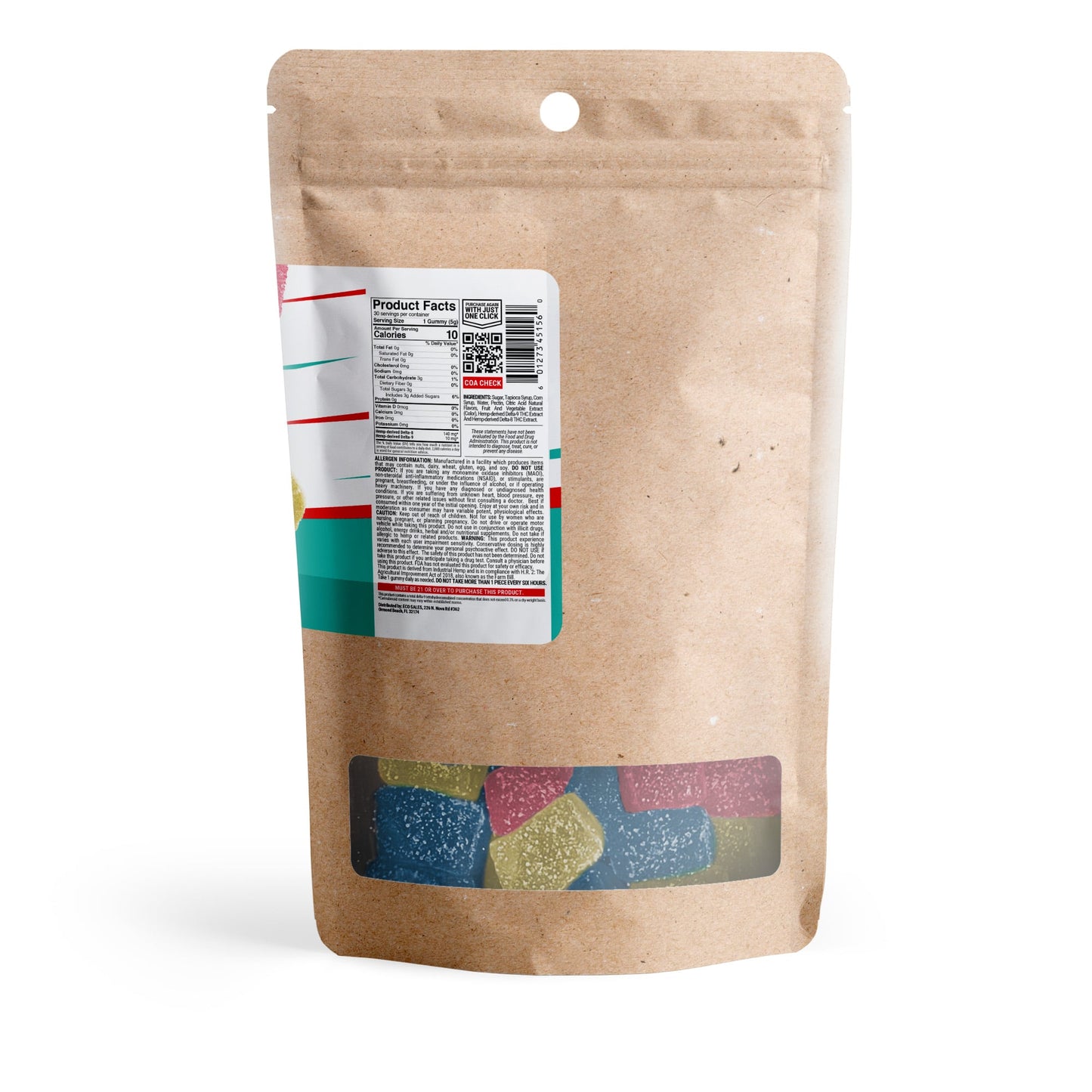 150mg D8 & D9 Gummies - Mixed Fruits - Chill Extreme