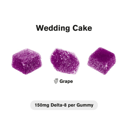 150mg D8 & Live Resin Gummies - Wedding Cake - Chill Extreme