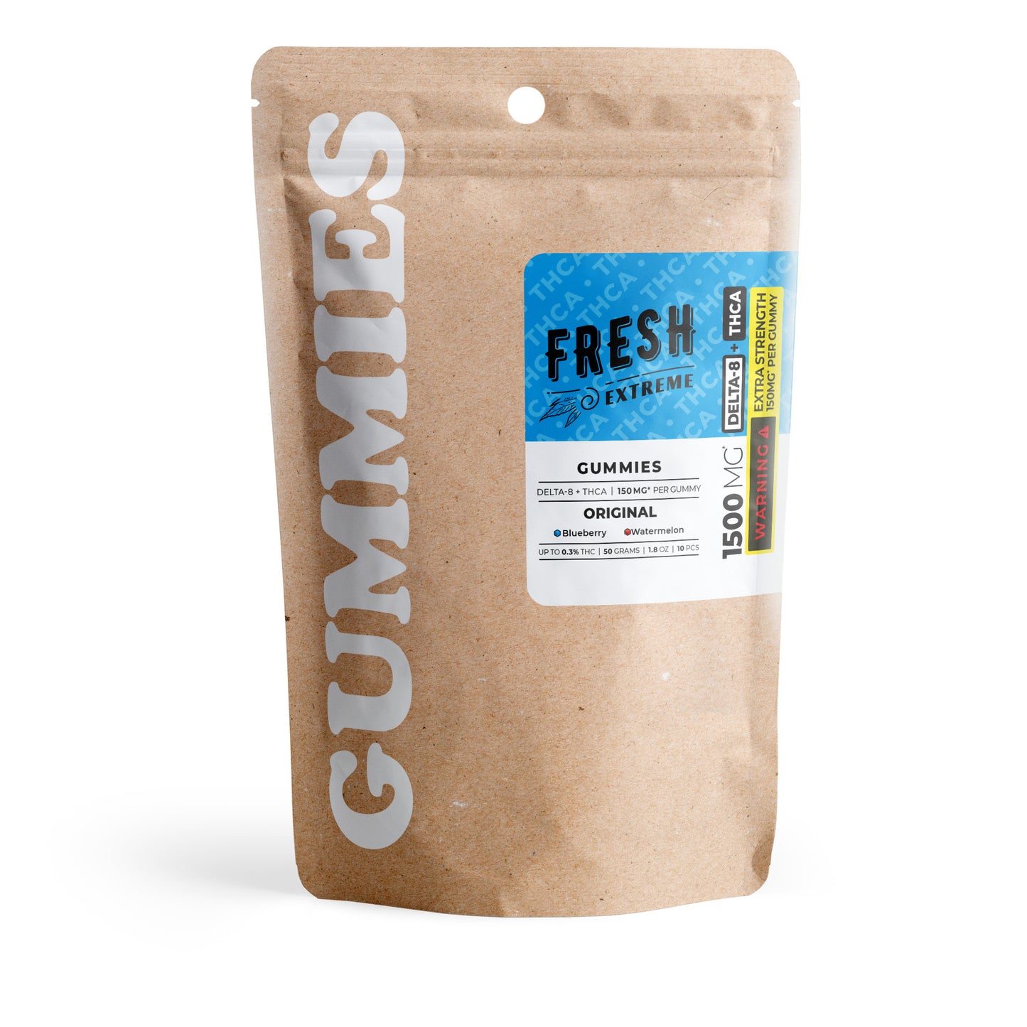 150mg D8 & THCA Gummies - Original - Fresh