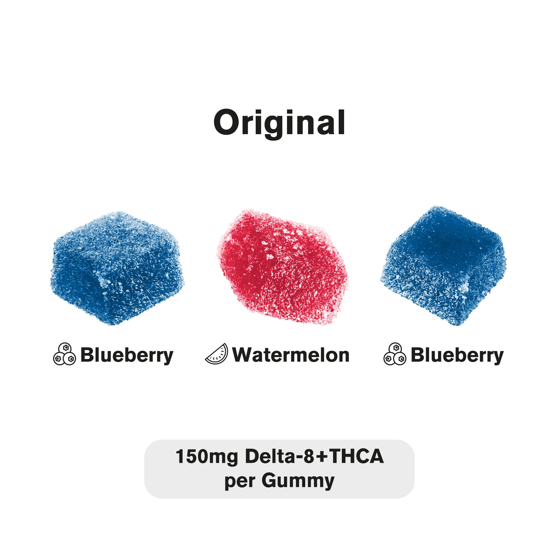 150mg D8 & THCA Gummies - Original - Fresh