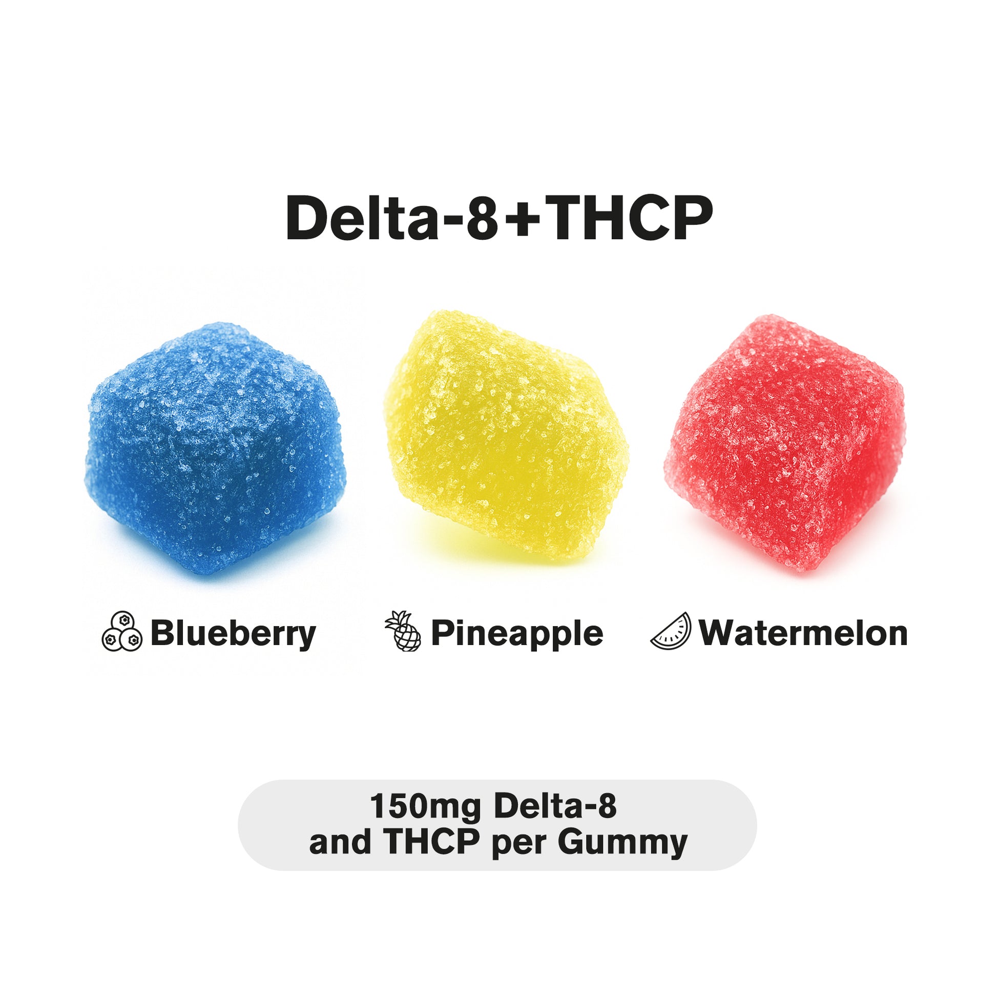 150mg D8 & THCP Gummies - Tropical Mix - Chill Extreme