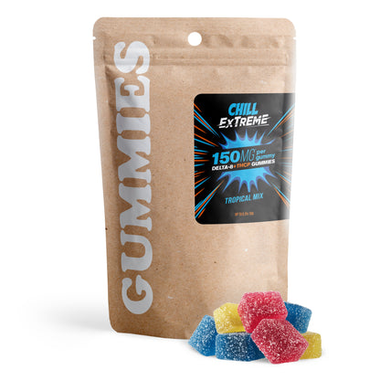 150mg D8 & THCP Gummies - Tropical Mix - Chill Extreme