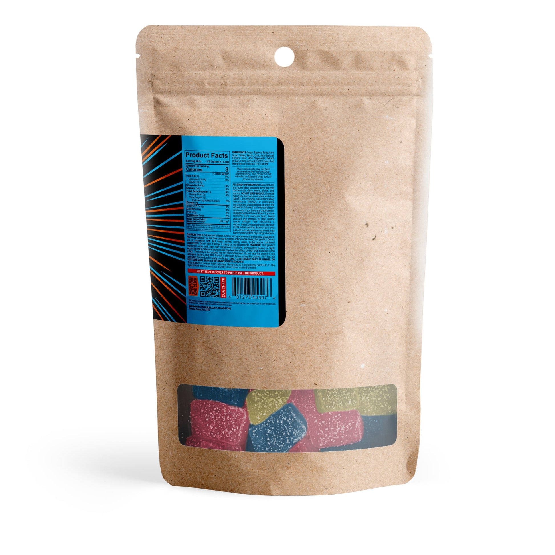 150mg D8 & THCP Gummies - Tropical Mix - Chill Extreme