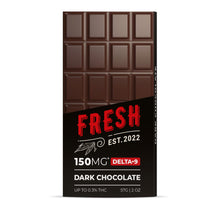 150mg Dark Chocolate Bar – Delta 9 – Fresh